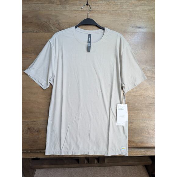 Vuori Other - Vuori Strato Tech Shirt Mens M Salt Heather Short Sleeve Crew Neck Pullover Tee